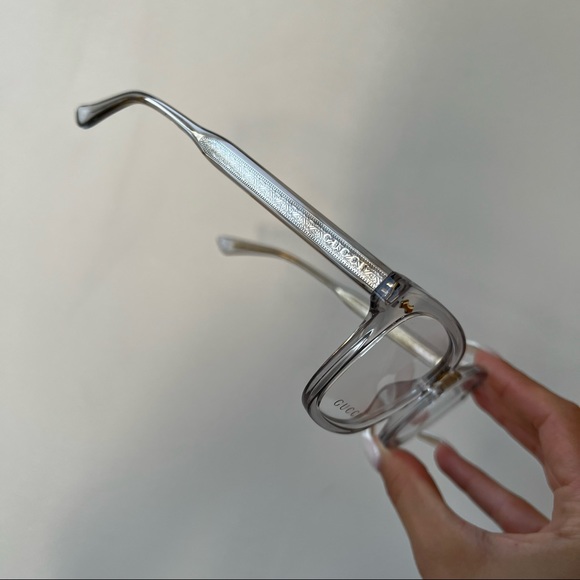 NEW GUCCI GG0184O Clear Square Eyeglasses Frames - Picture 7 of 7